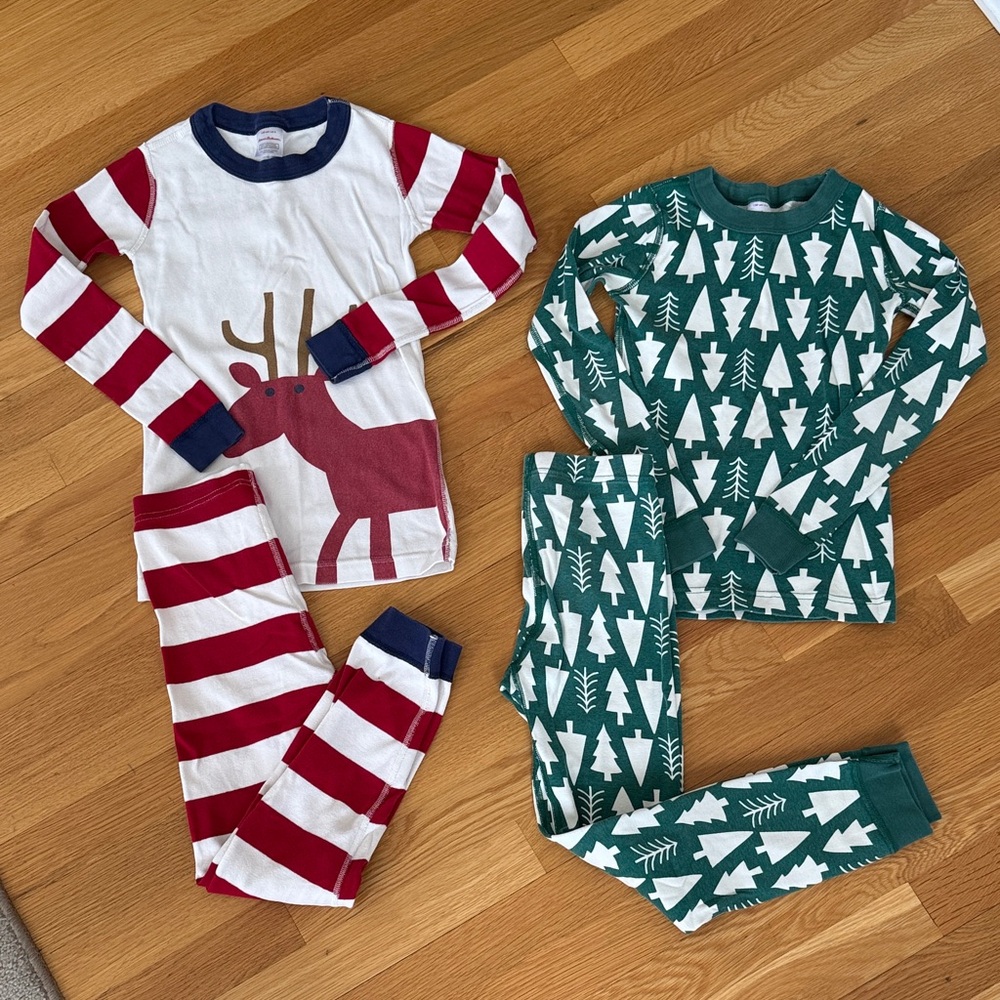 Hanna Andersson Size 8 Holiday Kids Pajama Set bundle